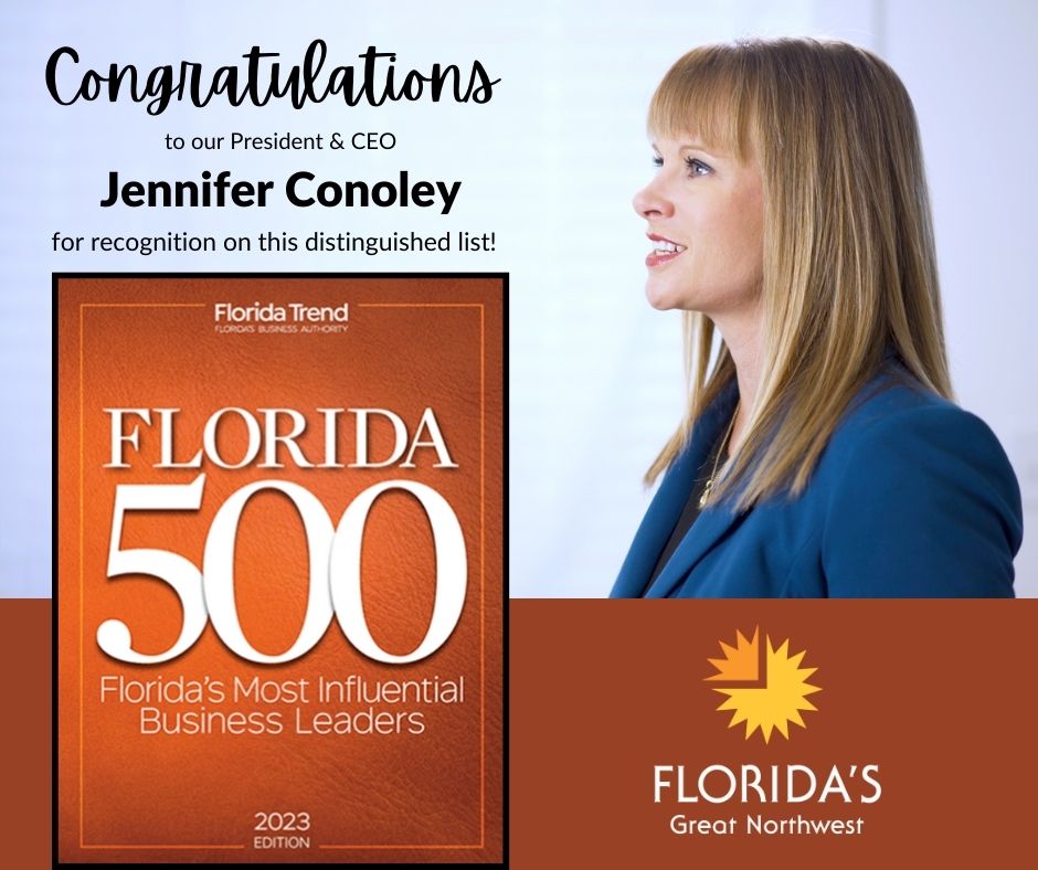 Florida’s Great Northwest CEO Recognized as One of Florida’s Most Influential Business Leaders